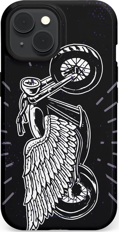 Casetastic Hoesje Geschikt voor Apple iPhone 15 Magsafe - Stijlvolle Beschermende Duo-layer Case - Retro highway