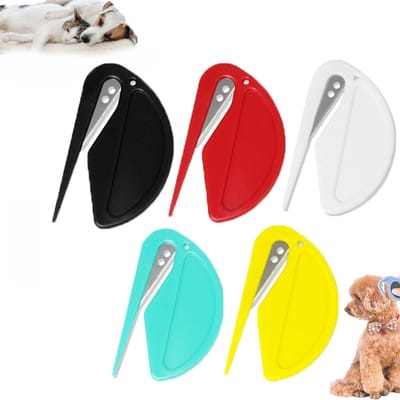 5 stuks Huisdier Knoopknipper Kleurrijk Perfect Ontklitter Gereedschap Voor Katten Klein En Scherpe Verzorging Knoop Verwijderaar black