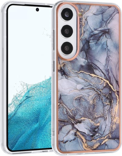 UNIQ Accessory Telefoonhoesje voor Samsung Galaxy S23 - Print & Grijs - TPU & Polycarbonaat - Bescherm je Telefoon.