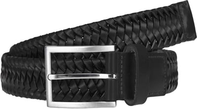 LLOYD Leren Riem Braided Men´s Belt W80 Black Zwart