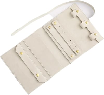 Sieraden Organizer - Opbergtas - Reis Opslag - Compact Opvouwbaar - 34 x 17 cm - Grijs