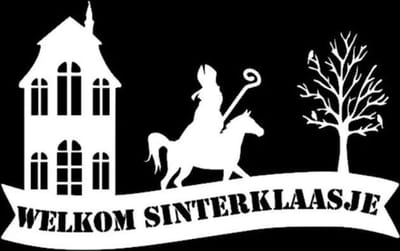 Raamsticker welkom sinterklaasje herbruikbaar 48 x 30 cm | Rosami