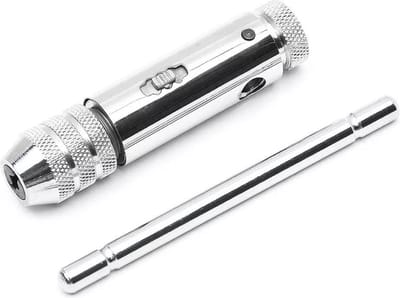 Tapset - Tapkruk met ratel - Taphouder voor M5-M12 mm - Machinetap - Instelbaar voor machinetappen van 5 - 12 mm