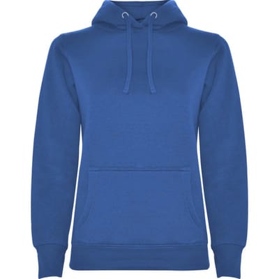 Roly Dames/Dames Urban Hooded Polycotton Sweatshirt (Koningsblauw)