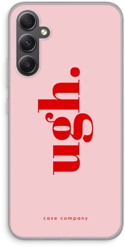 Case Company® - Hoesje geschikt voor Samsung Galaxy A34 hoesje - Ugh - Soft Cover Telefoonhoesje - Bescherming aan alle Kanten en Schermrand