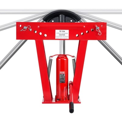 Pliateur de tuyaux hydraulique, Outil manuel de cintrage de tuyaux 12 tonnes avec 6 matrices
