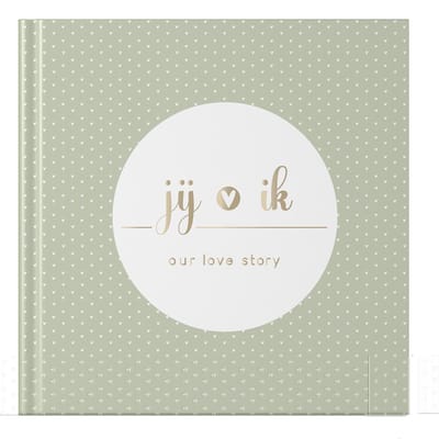 Fyllbooks - Liefdesboek voor Koppels - Herinneringsboek - Invulboek - Valentijn Cadeau Koppels - Olive Hearts