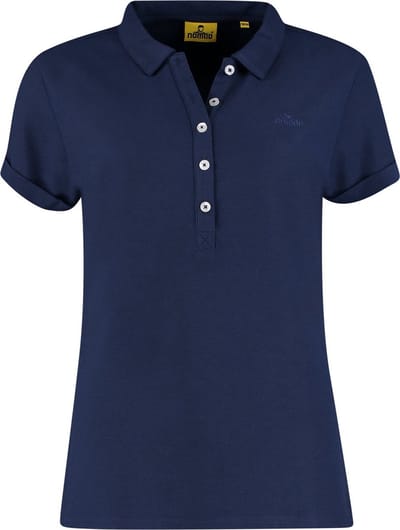 NOMAD® Polo Dames | Maat L | Blauw | Polo Shirt Korte Mouw | Luchtig Katoen | Sneldrogend