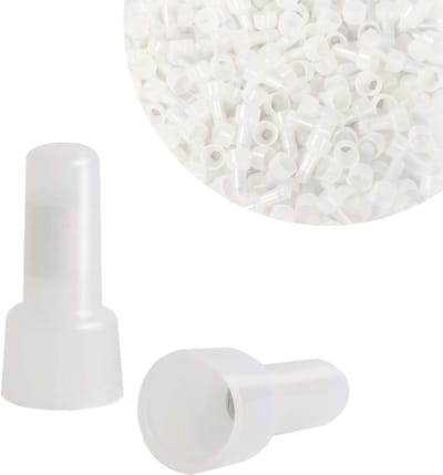Dailygoody - 300pcs 16-14 AWG Krimpconnectoren - Gesloten Eind, Aluminium Klemmen