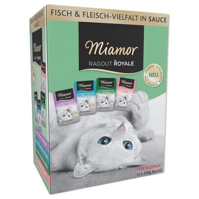 Miamor - Ragout Royale Multipack 12x100g - Vis & Vlees Variatie in Saus
