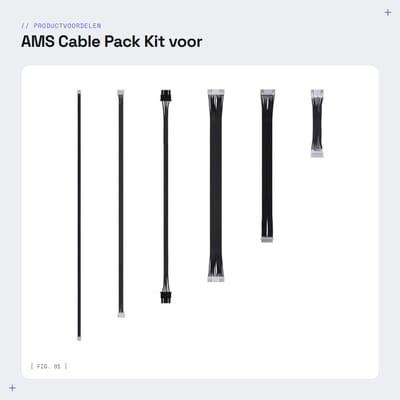 Dailygoods- Kabelset Vervanging voor 3D-printer - Flexibele Kabels - Anti-twist Eigenschappen - Duurzaam - Betrouwbare Onderhoudsoplossing - Verbeterde Printprestaties - Vervangingskabels