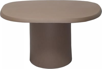 Vente-unique Salontafel van metaal - Taupe - ZINARA