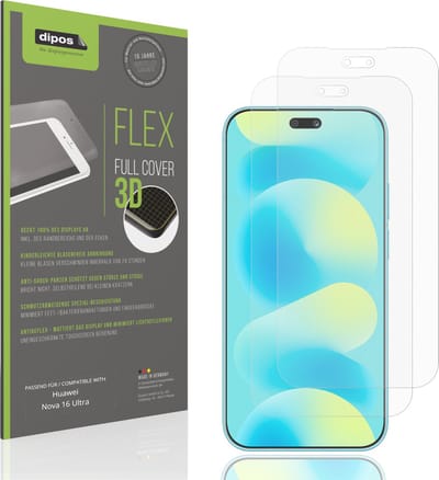 dipos FLEX – 2x Matte Screenprotector geschikt voor Huawei Nova 16 Ultra | Volledige Schermbescherming | Case-Friendly