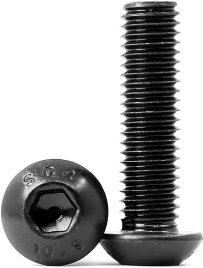 Lenskoppen Schroeven - Inbus Schroeven - Bevestigen van Onderdelen - Koolstofstaal 10.9 - M4 x 8mm - Zwart