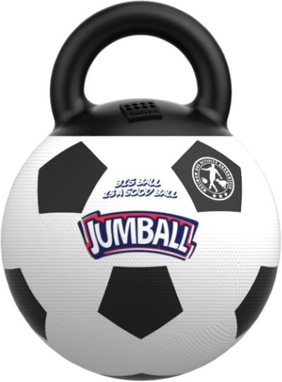 Bubimex - Voetbal met handvat - Speelbal - voor honden