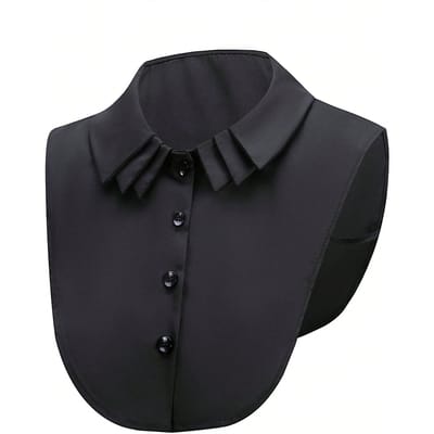 Trui decoratieve kraag nepkragen dames meerlaagse nepkraag herfst en winter shirt nepkragen zwart