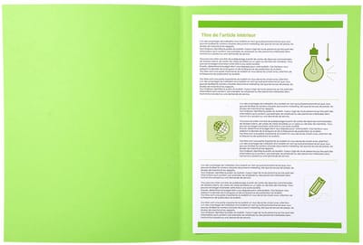 Exacompta 5x FOREVER 220 Pak 50 bedrukte dossiermappen 220g/m2 - 24x32cm voor A4. - Fel groen - 435013E