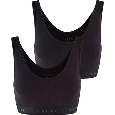 FALKE Daily Comfort Multipack ademend katoen beha dames zwart - maat XXL