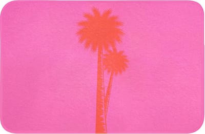 WC mat 60x40 cm - Antislip - Palmbomen - Modern - Roze - Toiletmat - Vloermat - Douchemat - Toilet tapijt - Toiletmatten