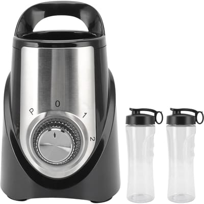 Mixeur électrique multifonction avec lames en acier inoxydable et robot culinaire intelligent pour la maison L black