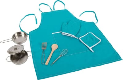 Small Foot - Play Cooking Set with Apron 9 pcs.