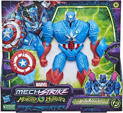 Marvel Mech Strike Monster Hunters Captain America 20 cm