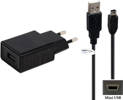 OneOne 2A lader + 1,0m sterke Mini USB kabel. TUV / GS 100% veilig. Oplader adapter past op Casio grafische rekenmachine FX-9750GIIPK, FX-9750GIIBU, FX-9750G2, FX-9860G2, FX-9860GIIPK, FX-9860GIIS, FX-9860GIIM