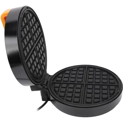 1400W Mini Wafelijzer Dubbelzijdig Gelijkmatige Verwarming Automatische Randafdichting Wafelijzer voor EU Plug black