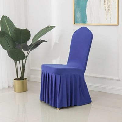 24 Kleuren Bruiloft Stoelhoezen Spandex Lycra Universele Geplooide Stoelhoes Bruiloft Hotel Banket Decoratie Geplooid Dik 6pcs