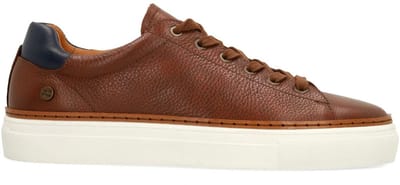 No Stress - Heren - Cognac leren sneakers - Maat 40