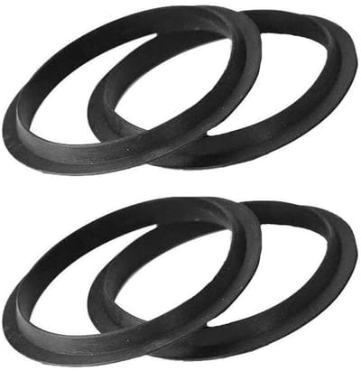 Afvoer O-ringen - Reserve afdichtingen - Gootsteen reparatie - Set van vier - 39mm buitendiameter - Zwart