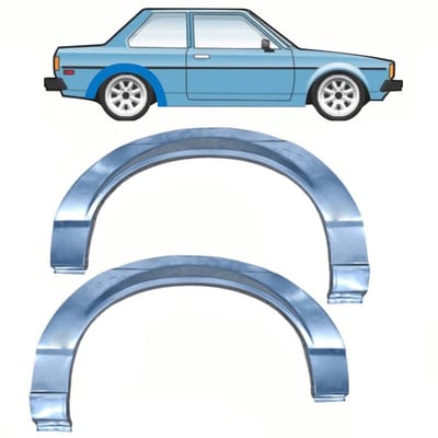Reparatiepaneel achterspatbord voor Toyota Corolla E7 1979-1987 / Links + Rechts