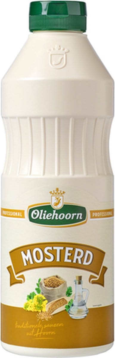 Oliehoorn mosterd - zacht en pittig voor sauzen - 900 ml