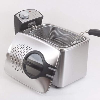 Elektrische Friteuse - Frituurpan - Thuis Frituren - Automatische Constante Temperatuur - 3 Liter - Zilver