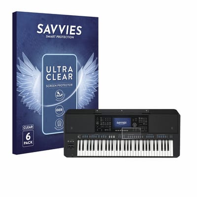 Savvies - Screenprotector voor Yamaha PSR-SX720 - Folie Beschermfolie transparant 6 Stuks