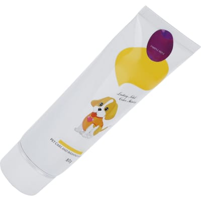 Huisdier Dier Haarverf Gel Semi-Permanent Tijdelijk Huisdier Kleuring Huisdier Accessoires(Zwart 80 ml)