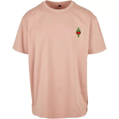 Mister Tee - Santa Monica Oversize Heren T-shirt - XS - Roze