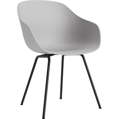 HAY About a Chair AAC 226 - concrete grey 2.0 - zwart - viltglijders