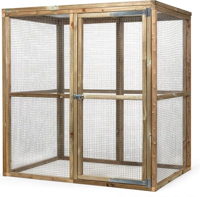 Wood Selections Konijnenhok Ruben - Konijnenhok voor buiten - Konijnenren - Konijnenkooi - Nachthok konijn - Konijnenhuis - Dierenverblijf - Konijnen