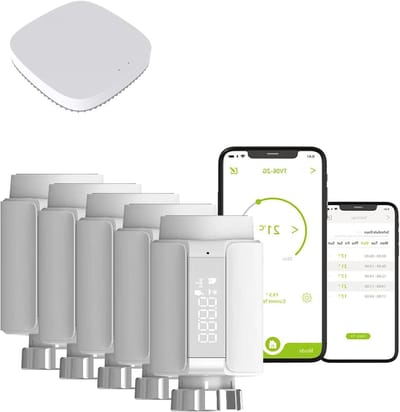 Slimme Radiator Thermostaat - Thermostaatkraan Verwarmingskraan - Energie Besparen - Universele Compatibiliteit - M30 x 1.5 - Wit