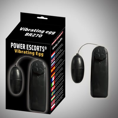 Power Escorts heerlijke vibrerend eitje - Trendy Zwart -  Meerdere snelheden