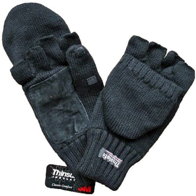 Gebreide Wanten Handschoenen - Winter Polsmof - Combi Want - Acryl/Wol met Thinsulate Voering