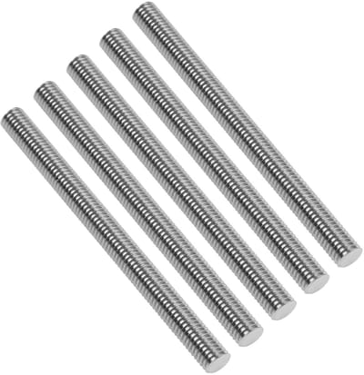 Draadstaaf M4-0.7 x 100 mm van RVS 304, Volledige Draad, Hoge Sterkte, Corrosiebestendig voor Meubels, Machinebouw en Doe-Het-Zelf Projecten