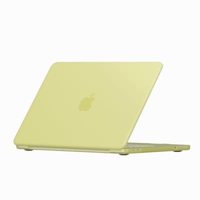 Lunso Geschikt voor MacBook Neo cover hoes - case - Mat Citrine
