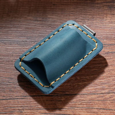 Metalen Lederen Potloodhouder Roestvrijstalen Penclip Voor Notitieboek Planner Creatieve Accessoires Kantoorartikelen