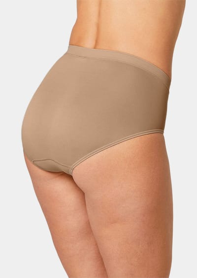 Hoogwaardige, gladde tailleslip - camel - Gr. 40 van Goldner Fashion