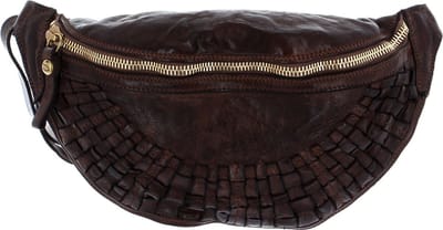 CAMPOMAGGI Leren Gordeltas Waist Bag Moro Bruine