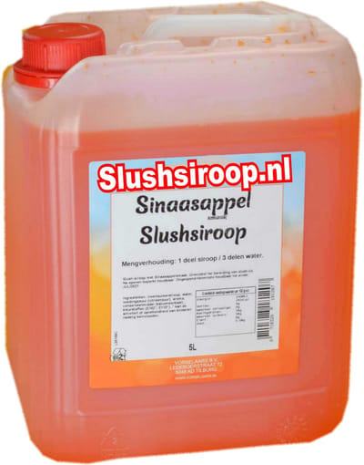 Slushsiroop SINAASAPPEL- tank met 5 liter - Vorselaars - MilaNNE