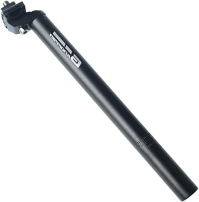 Fiets Zadelpen - Zadelpaal Buis - Fietsen Monteren - Verstelbare Hoogte - 25.4 x 350 MM - Zwart