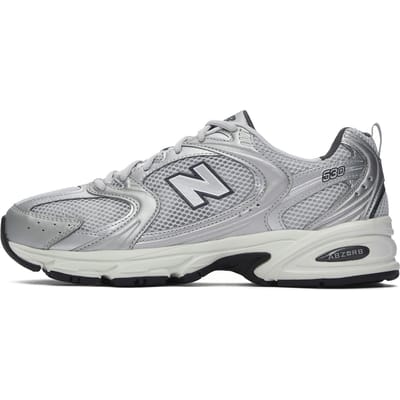 New Balance 530 Grey Matter Silver Metallic Unisex Sneakers Magnet MR530LG 37.5 gray